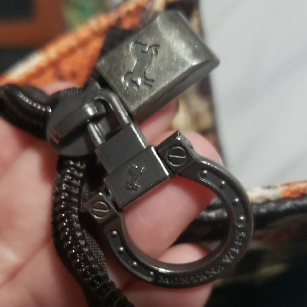 Montana West Orange and Black Bag